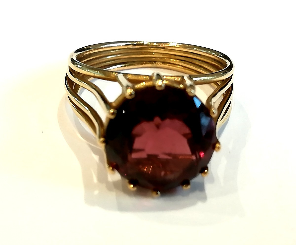 Rose Gold Tourmaline Ring-photo-4