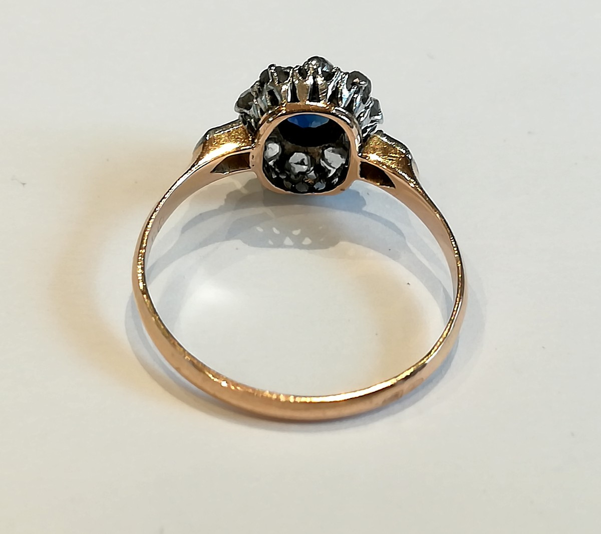 Antique Sapphire And Diamond Ring-photo-3