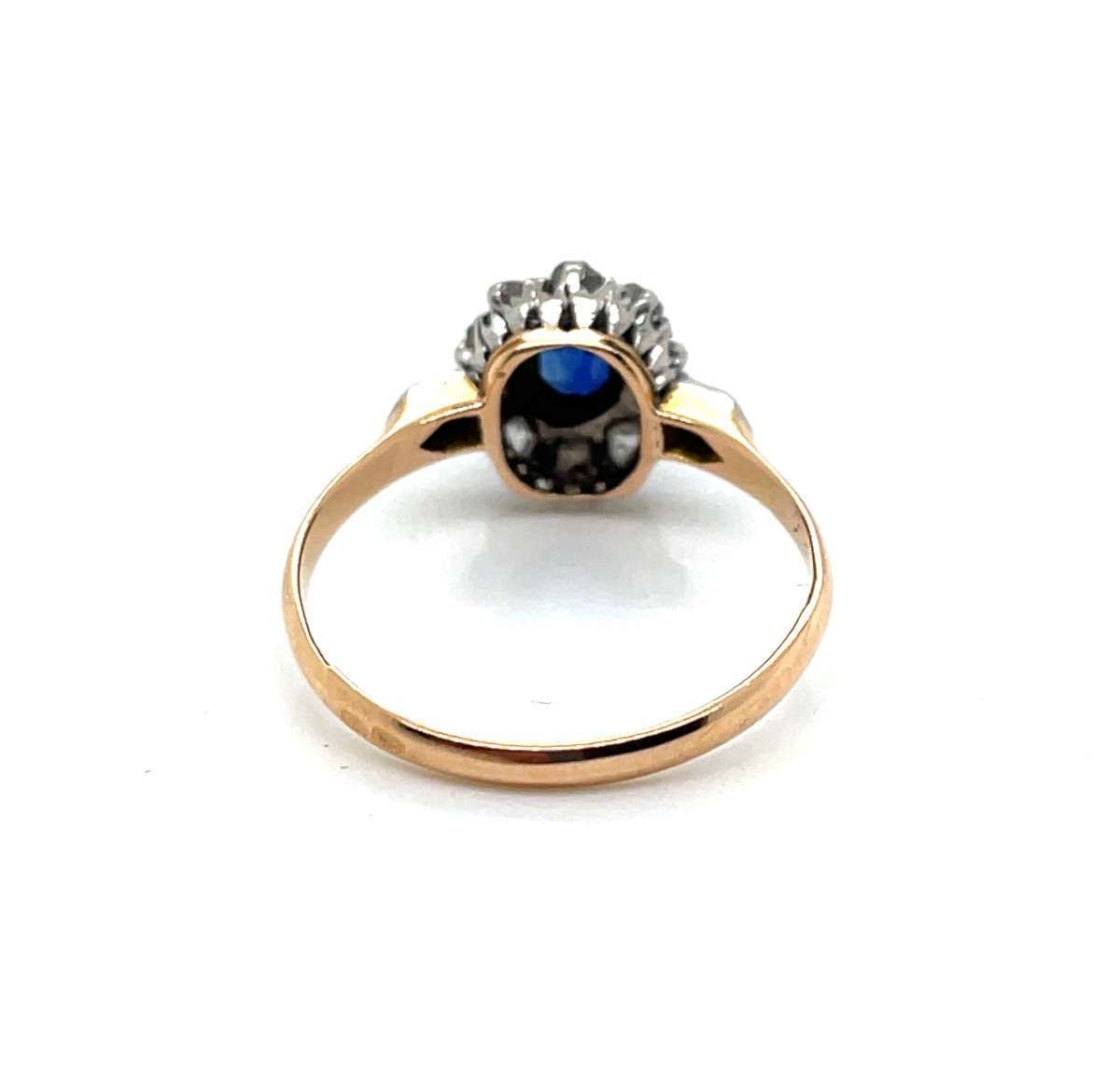 Antique Sapphire And Diamond Ring-photo-3