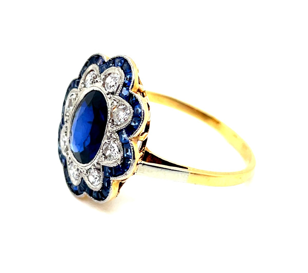 Bague Pompadour Art Déco-photo-3