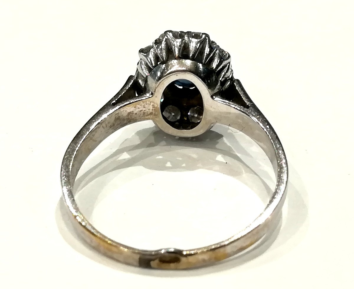 Antique Pompadour Sapphire Ring-photo-3