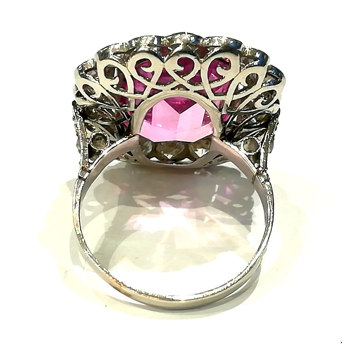 Bague Pompadour Art Déco Diamants-photo-2