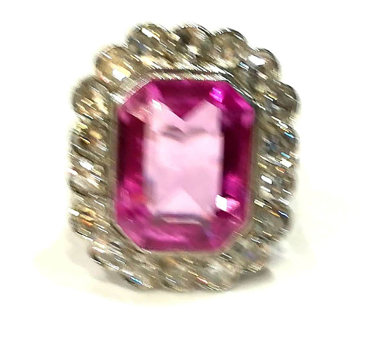 Bague Pompadour Art Déco Diamants-photo-3