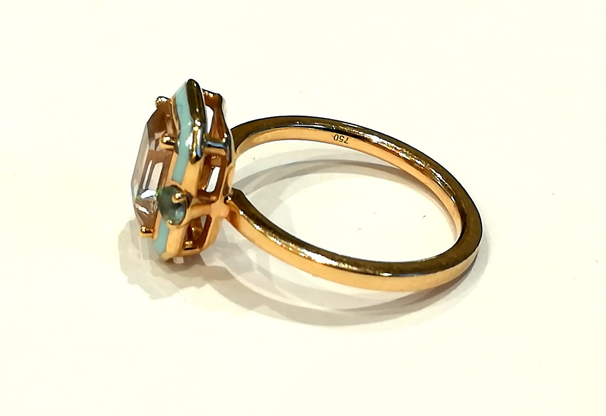 Bague Sélim Mouzannar Or Rose Morganite-photo-2