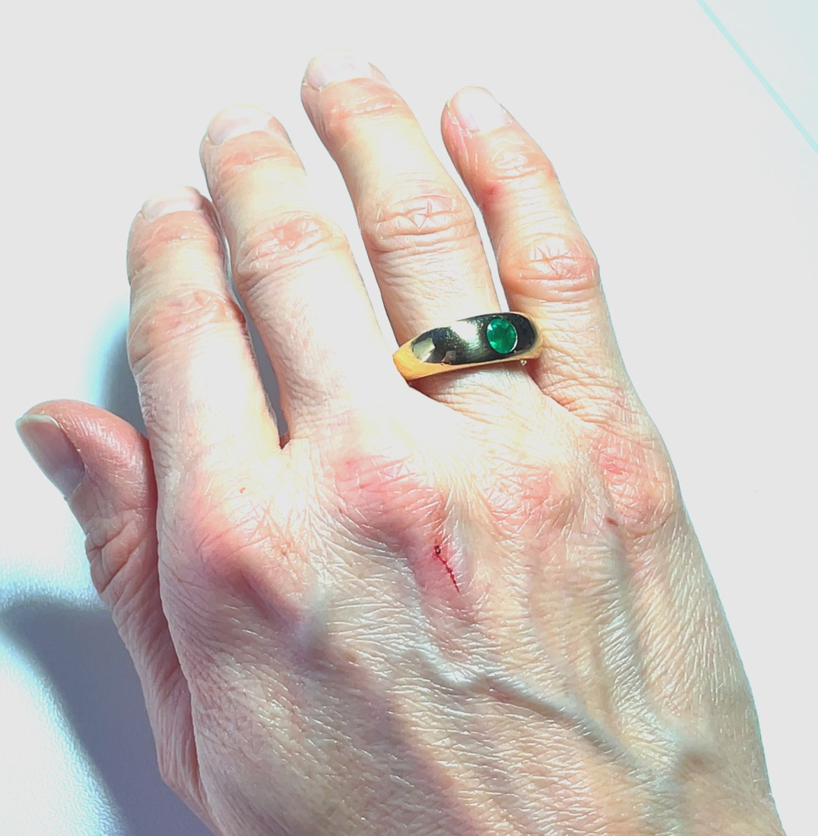 Emerald Bangle Ring-photo-4
