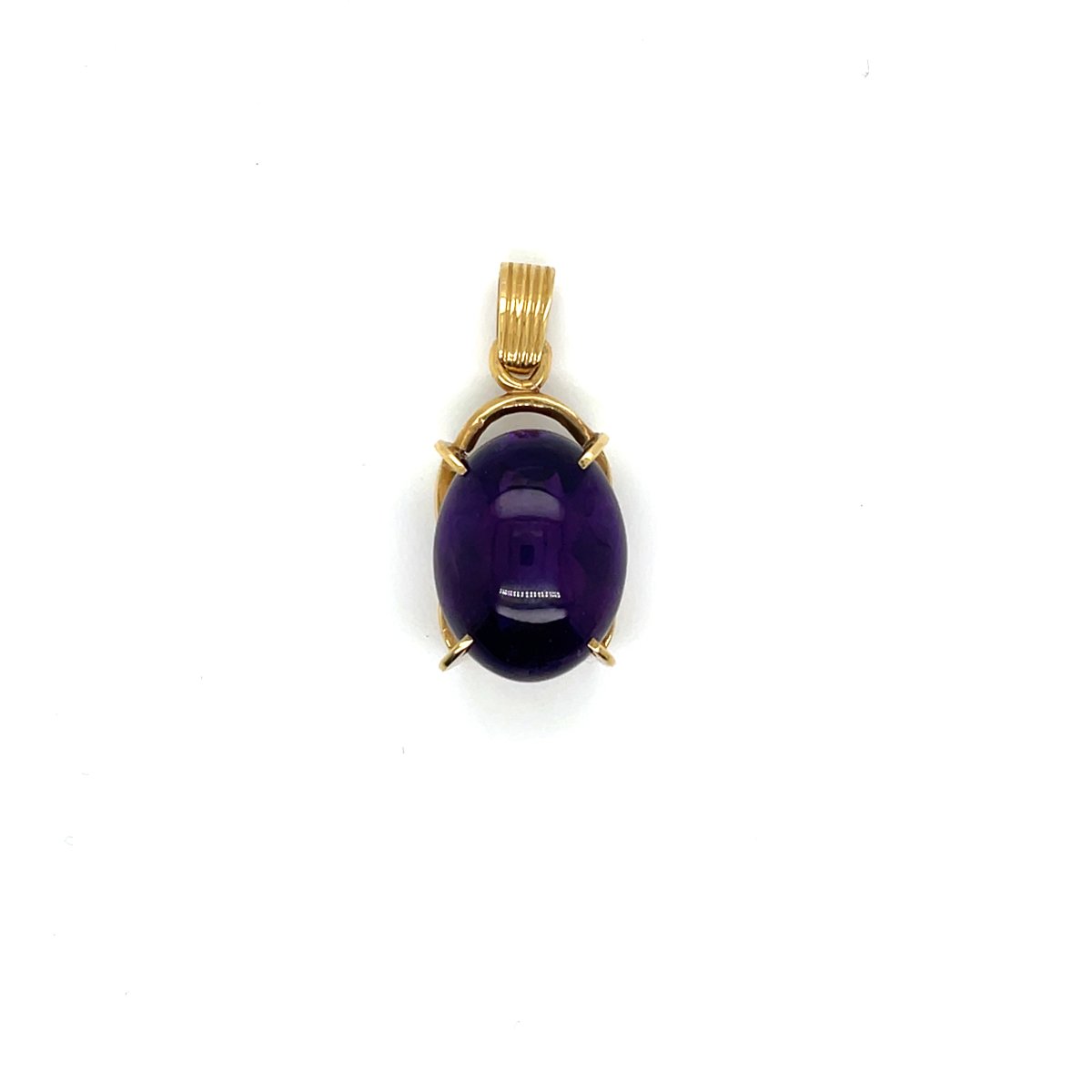 Pendentif Or Jaune Améthyste