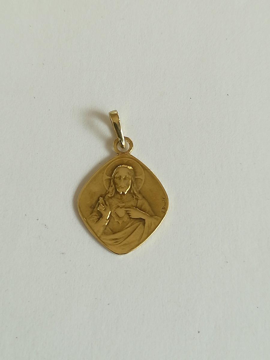 Médaille du Scapulaire Or Jaune-photo-2