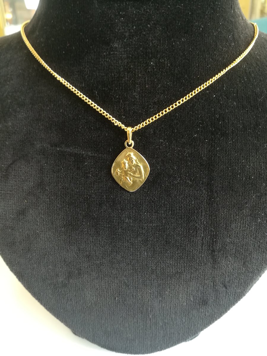 Médaille du Scapulaire Or Jaune-photo-4