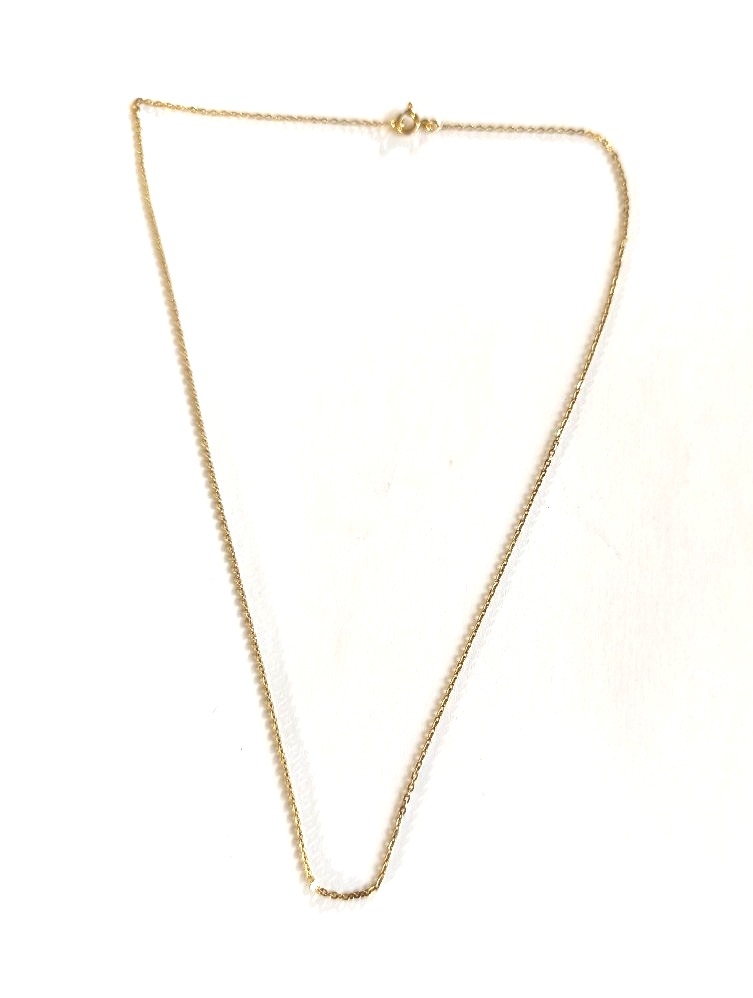 Chaine Fine Maille Forçat Or Jaune