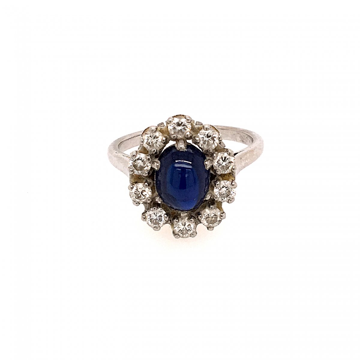 Bague Marguerite Saphir Diamants