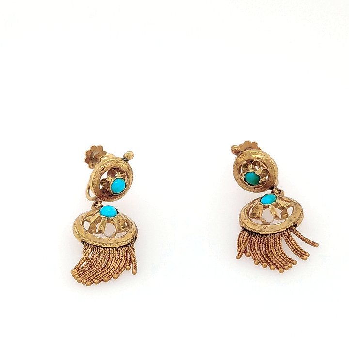 Pair Of Napoleon III Earrings-photo-3