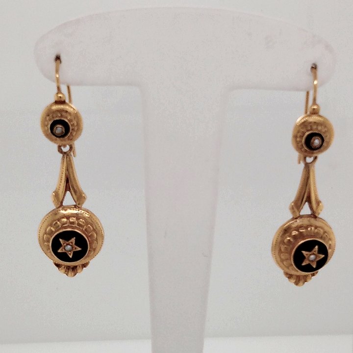 Paire De Boucles D Oreille  Napoleon III-photo-2