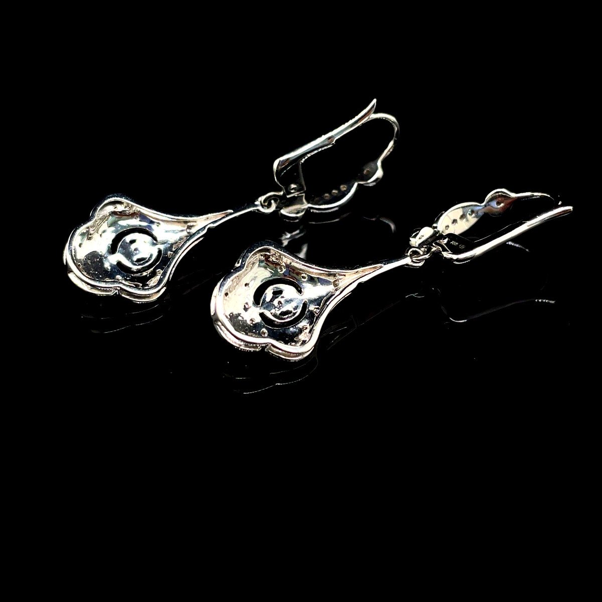 Pair Of Art Deco Style Earrings-photo-2