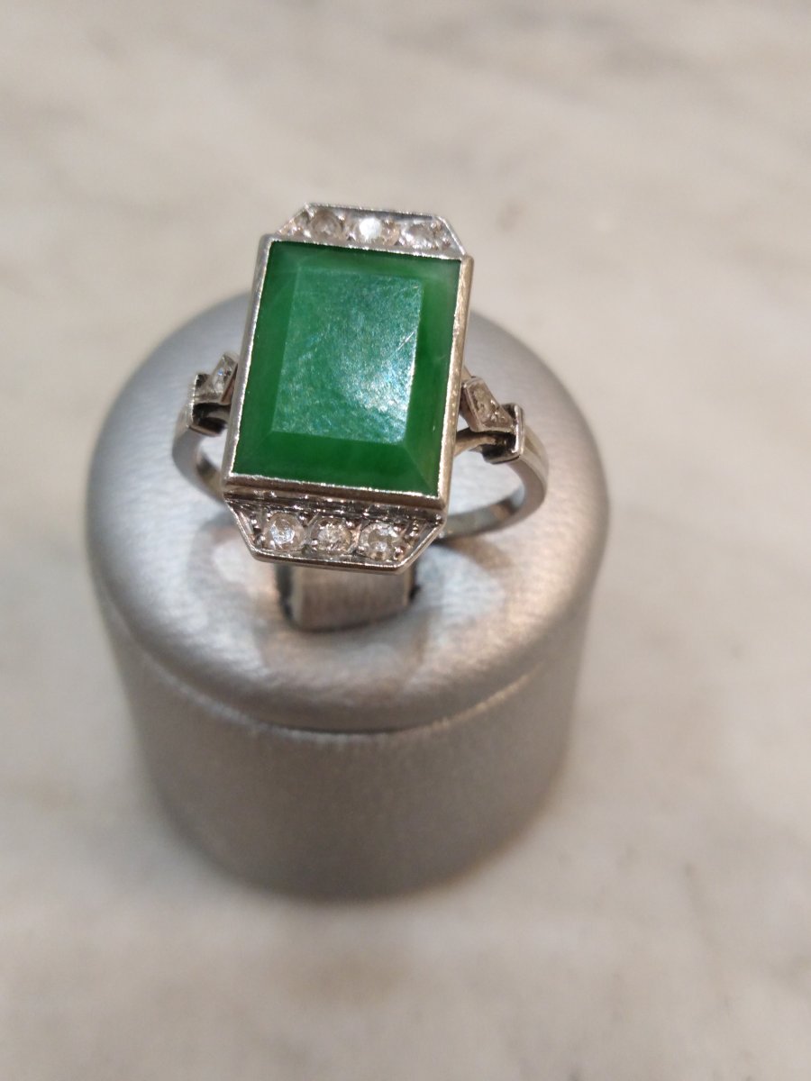Art Deco Jade Ring-photo-1