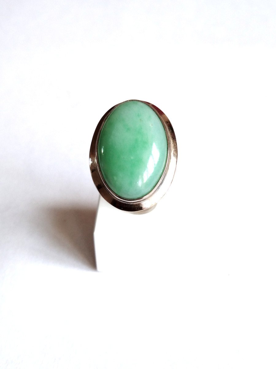 White Gold Jade Ring-photo-3