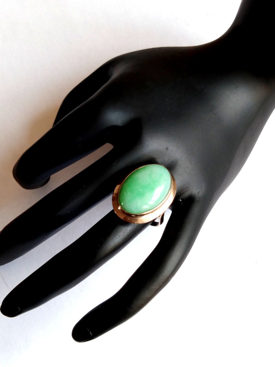 White Gold Jade Ring-photo-4