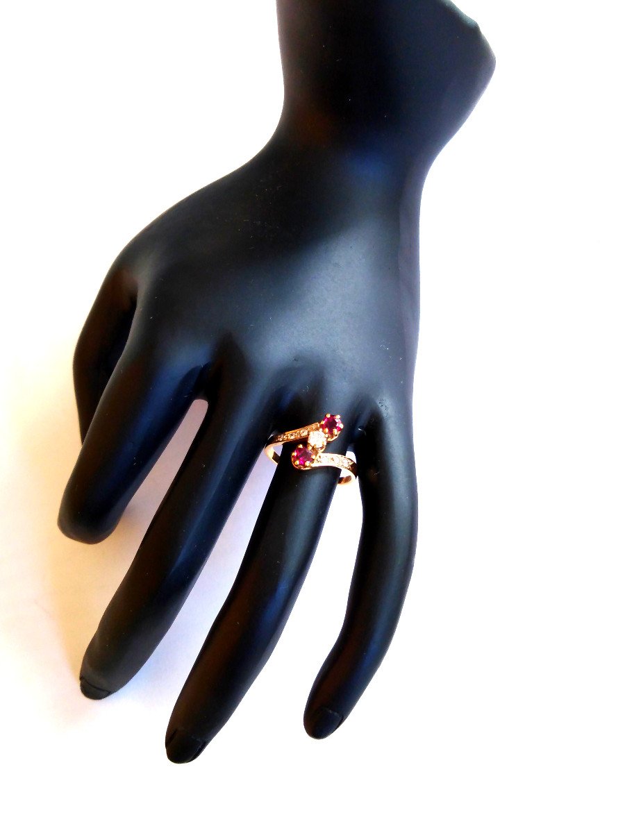Ruby Diamond Trilogy Ring-photo-1