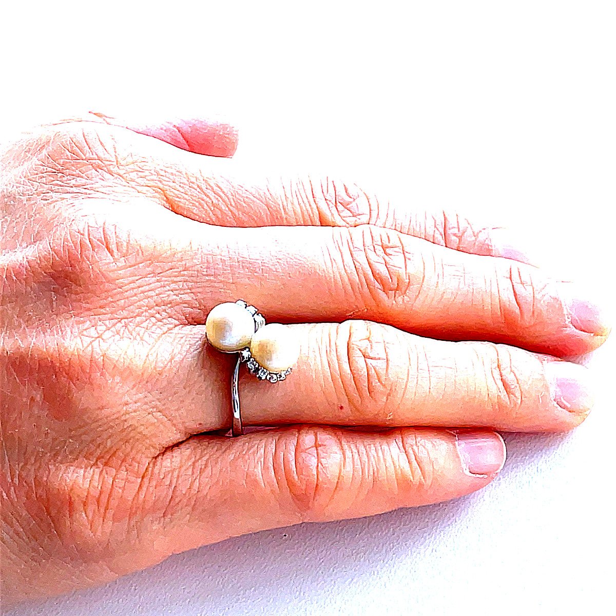You And Me Diamond Pearl Ring-photo-4