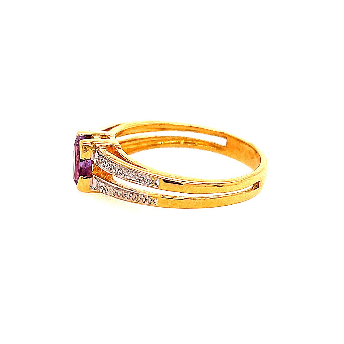 Amethyst Gold Ring-photo-2