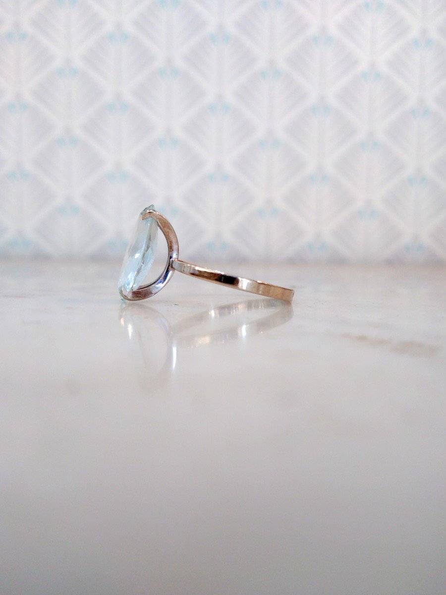 Bague Aigue Marine-photo-3