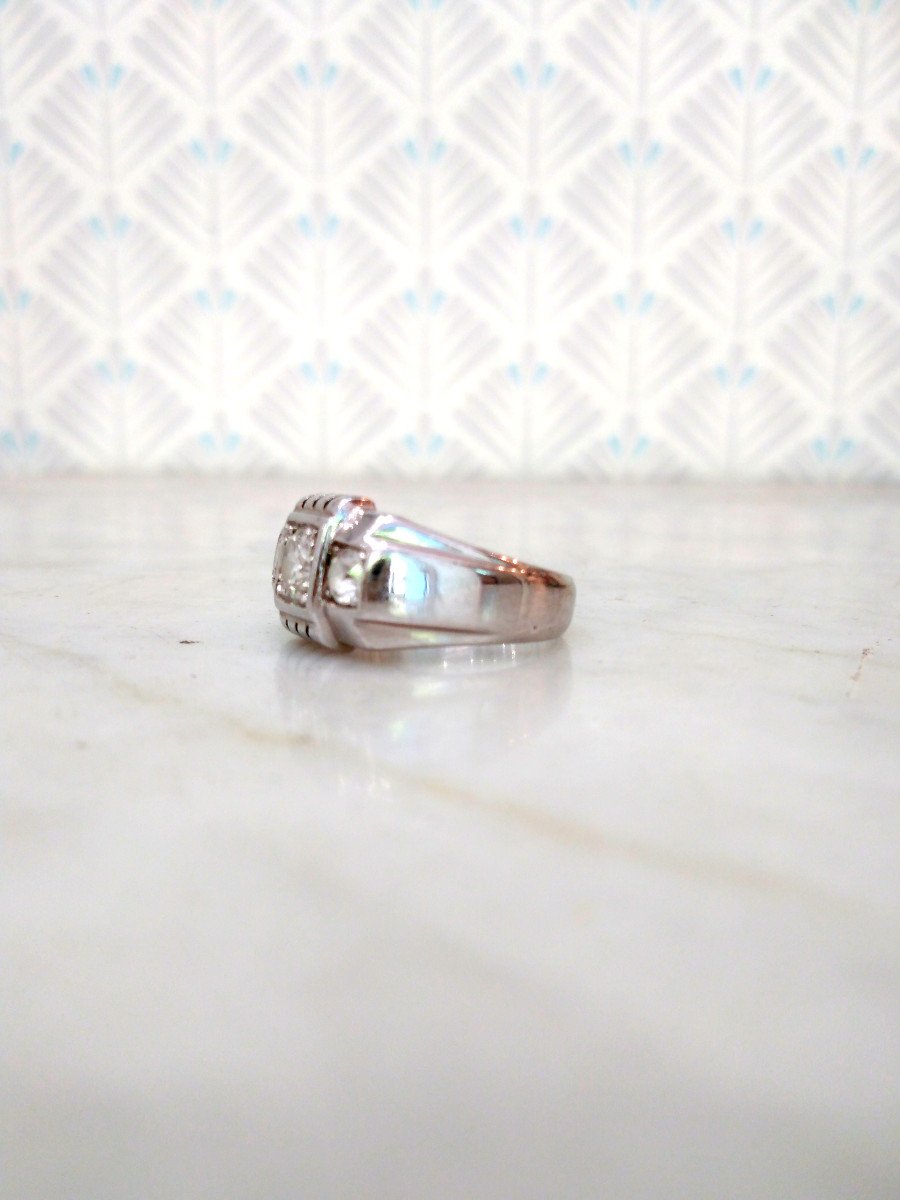 Riviere Diamond Ring Circa 1935-photo-2