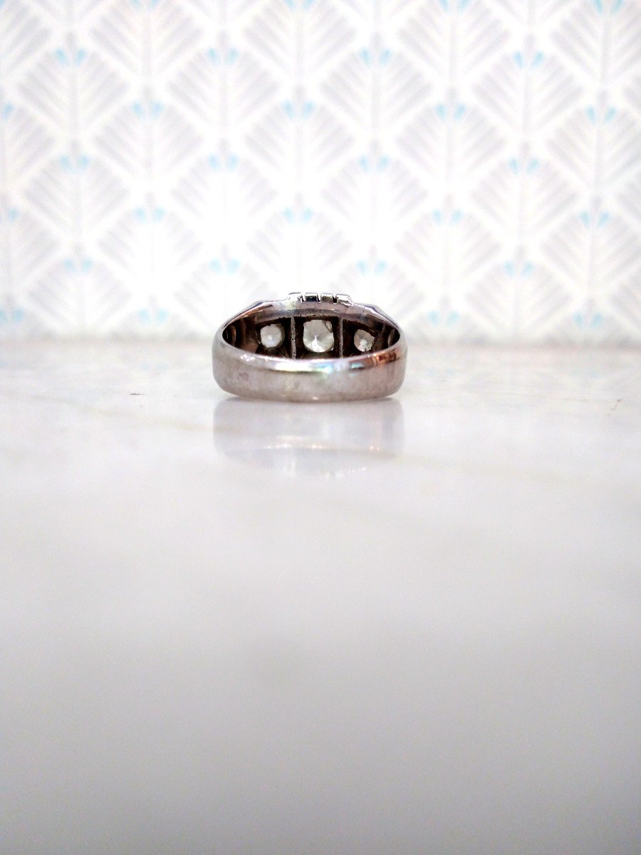 Riviere Diamond Ring Circa 1935-photo-3