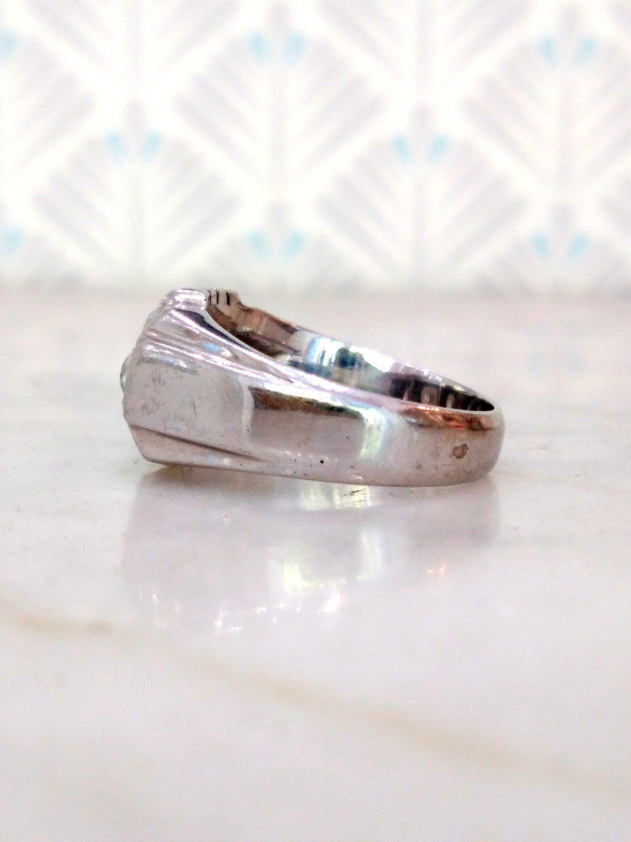 Riviere Diamond Ring Circa 1935-photo-4