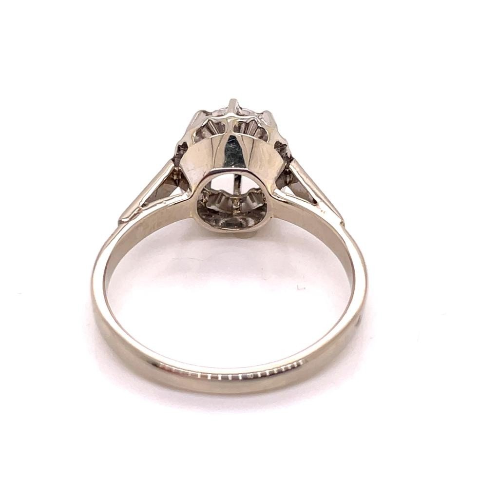 Bague Solitaire Or Blanc Diamants-photo-2