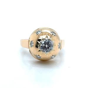 Bague Boule Art Déco Diamants