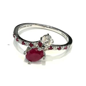 Bague Mauboussin Duo de Passion Rubis Diamants