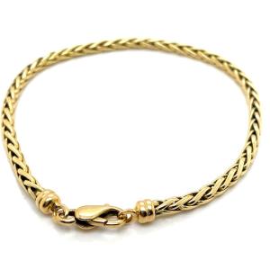 Bracelet Maille Palmier Or Jaune