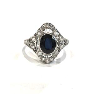 Art Deco Platinum Diamond Ring