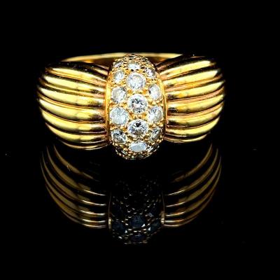 Ring Yellow Gold Diamonds 