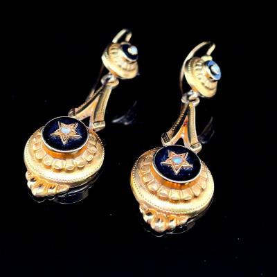 Paire De Boucles D Oreille  Napoleon III