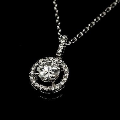 White Gold Diamond Chain Pendants