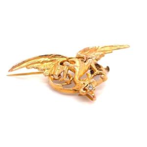 Art Nouveau Chimera Brooch