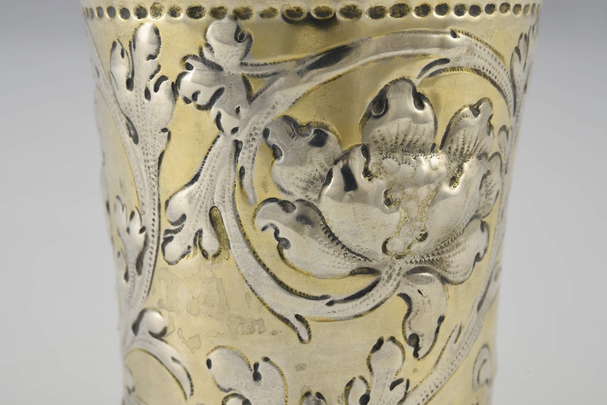Baroque Silver Goblet, Gdansk (danzig), 17th Century, Peter Röde III-photo-5
