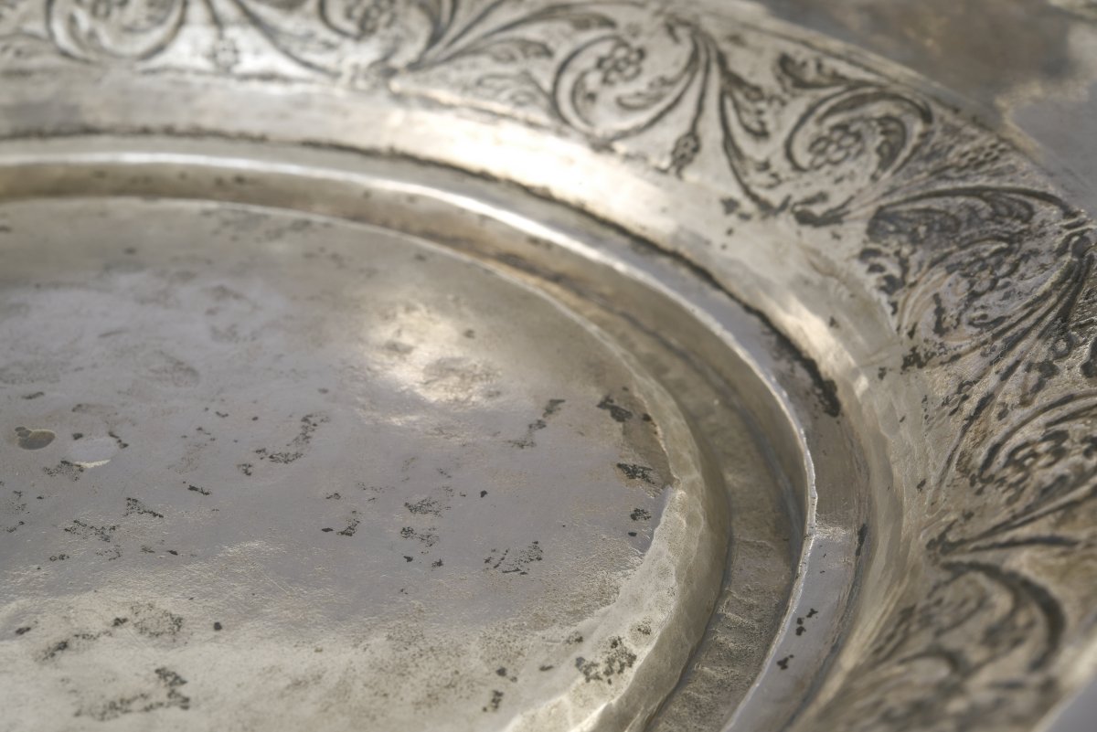 Soupière en argent avec couvercle et présentoir, Augsbourg, 1801-photo-3