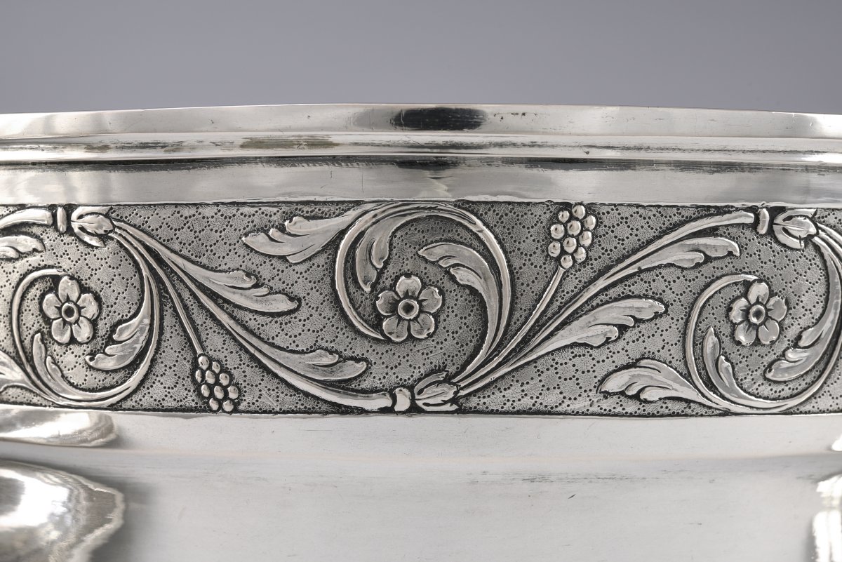 Soupière en argent avec couvercle et présentoir, Augsbourg, 1801-photo-4