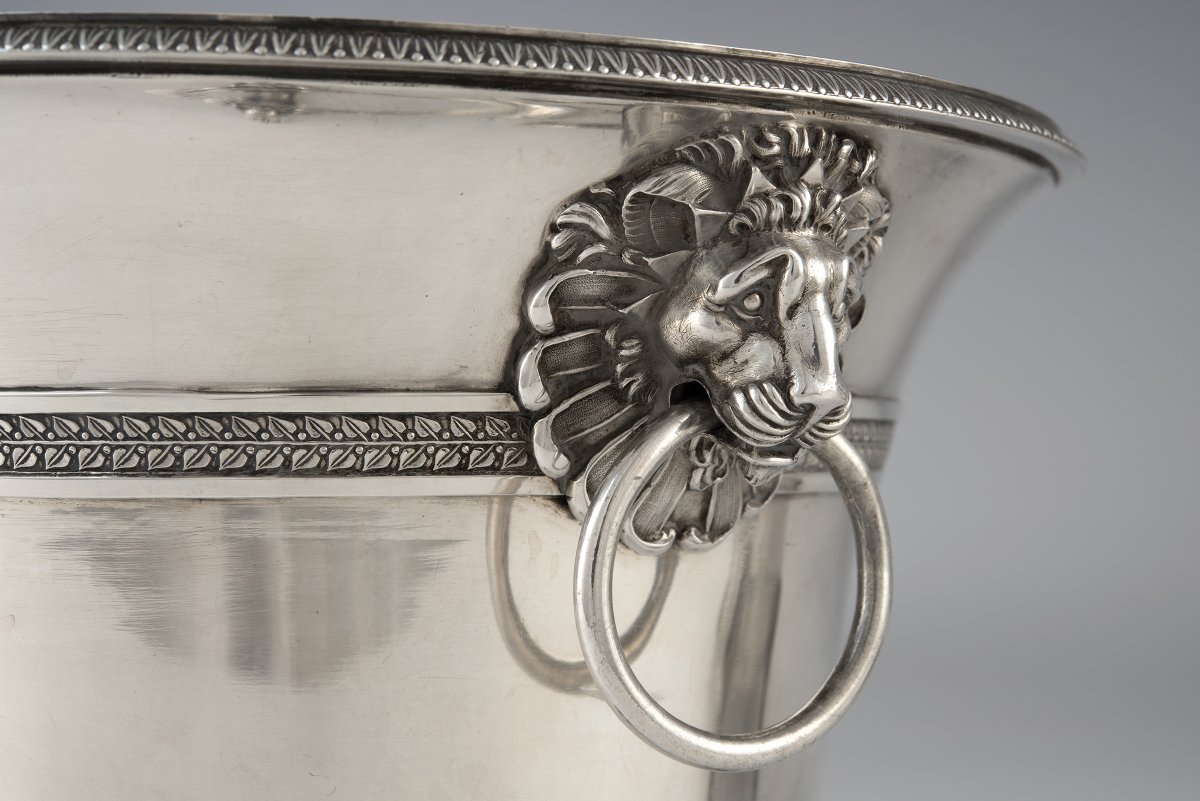 J.B.C. Odiot, Paire de seaux à rafraîchir aux armes de Michel Ney, duc d’Elchingen-photo-4