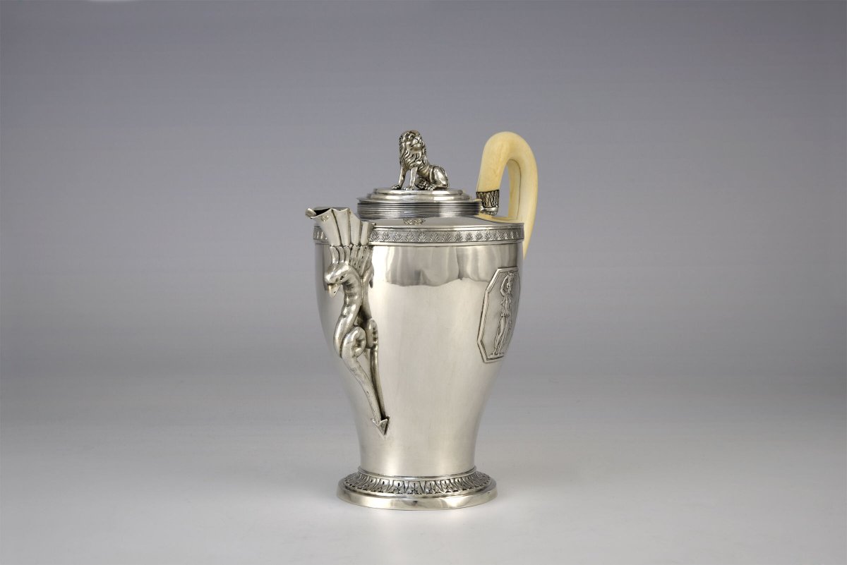 Silver Coffee Pot, Nuremberg, c. 1800-photo-2