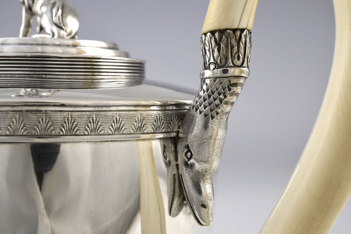 Silver Coffee Pot, Nuremberg, c. 1800-photo-3