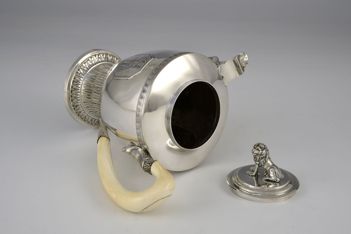 Silver Coffee Pot, Nuremberg, c. 1800-photo-4