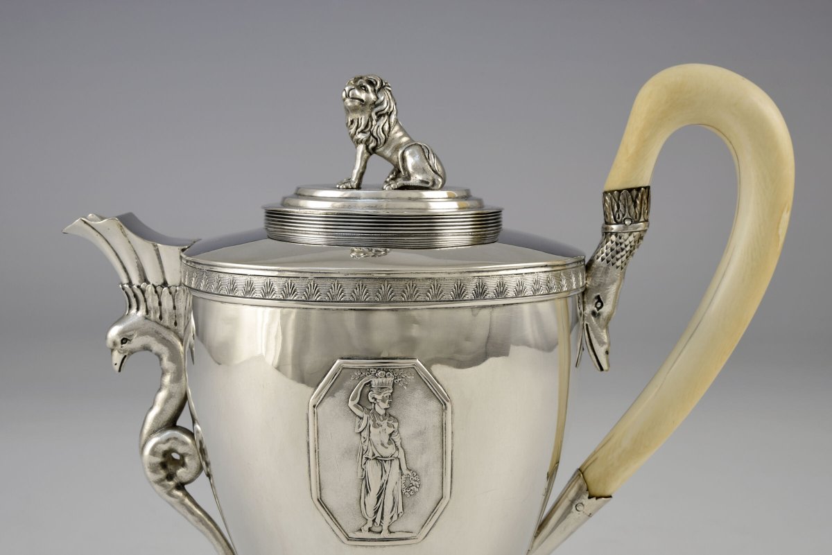 Silver Coffee Pot, Nuremberg, c. 1800-photo-6