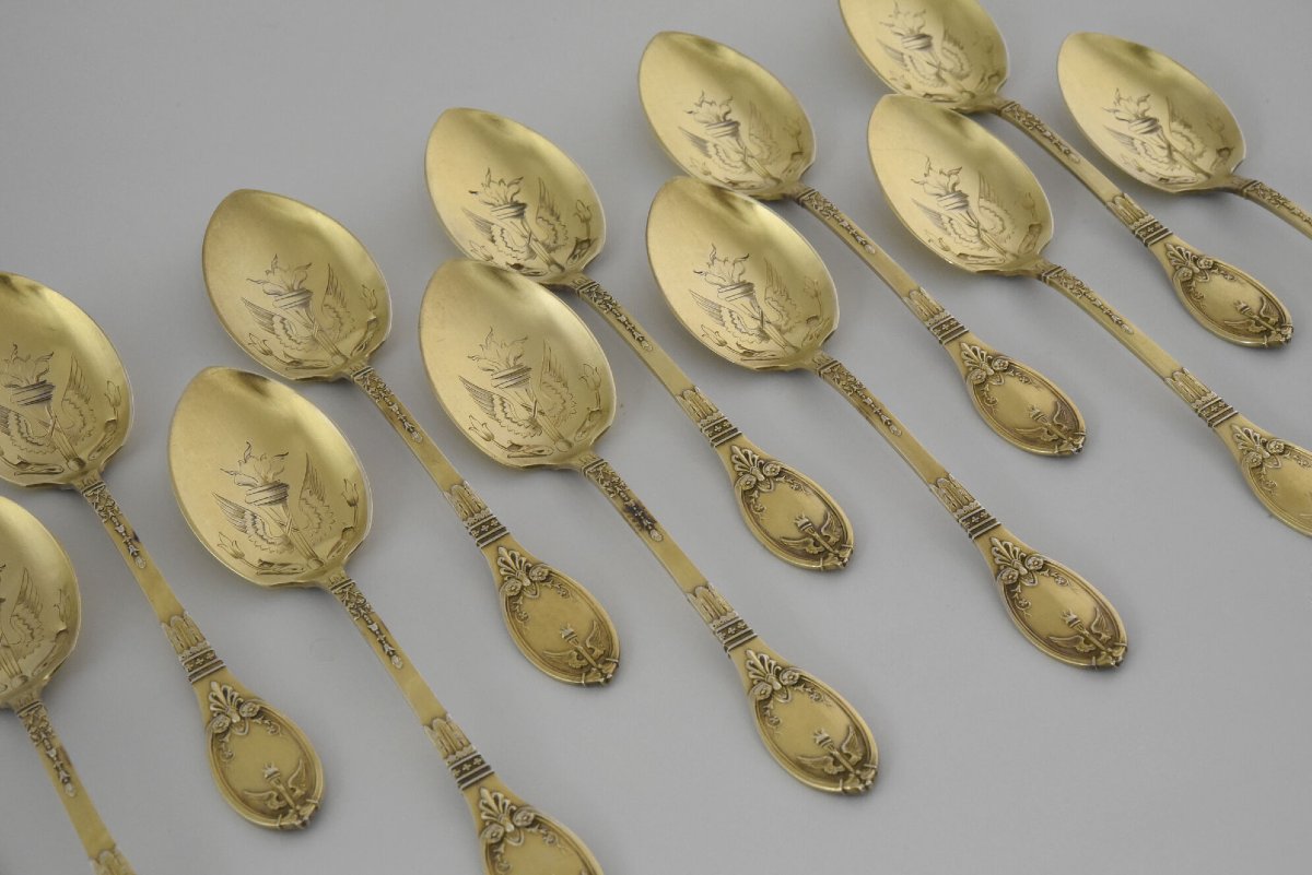 "Baron Gérard" service à glace néo-Empire, Paris, Laparra et Gabriel-photo-2