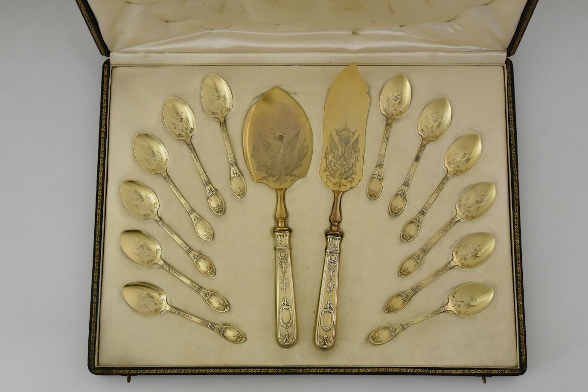"Baron Gérard" service à glace néo-Empire, Paris, Laparra et Gabriel-photo-6
