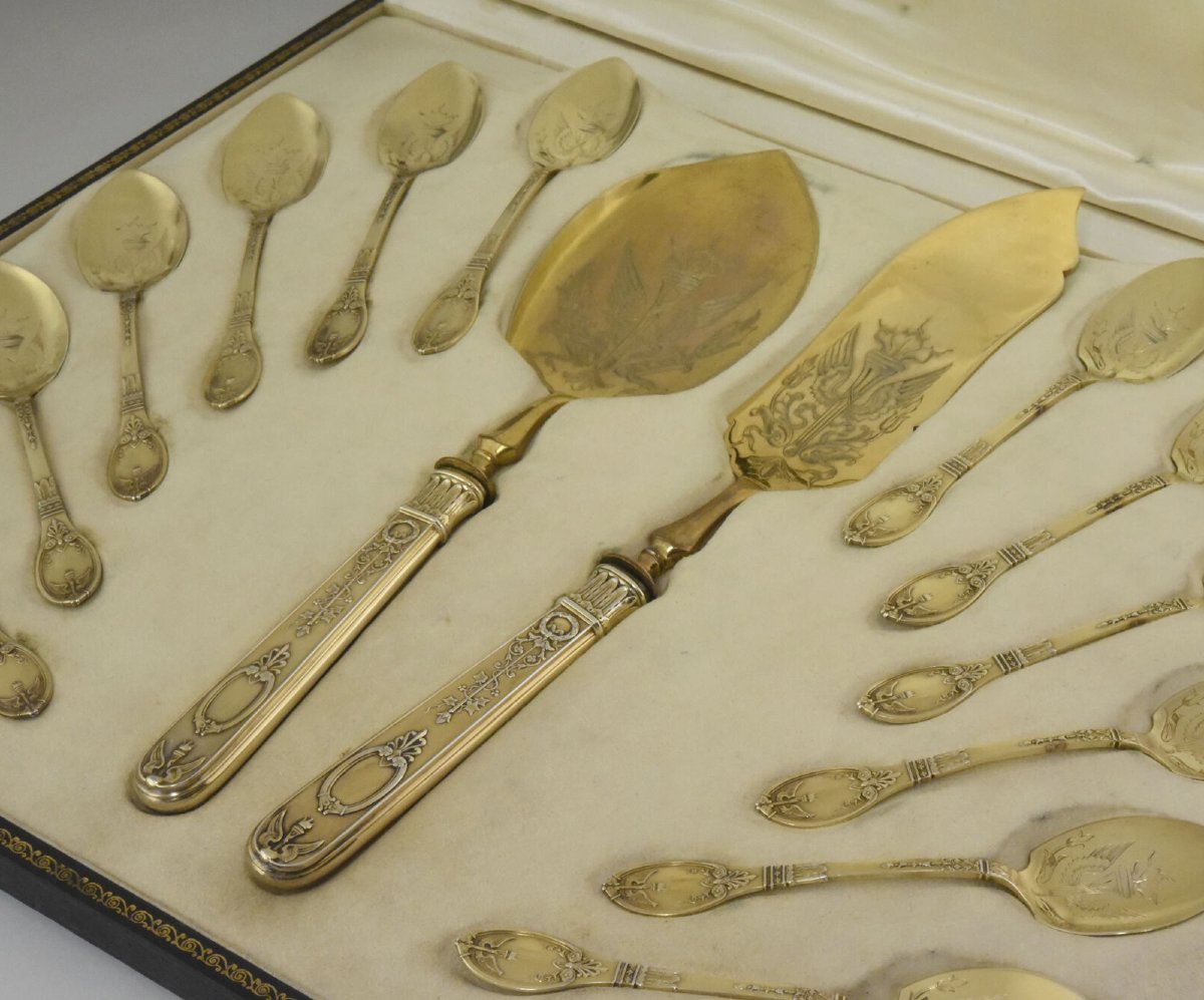 "Baron Gérard" service à glace néo-Empire, Paris, Laparra et Gabriel
