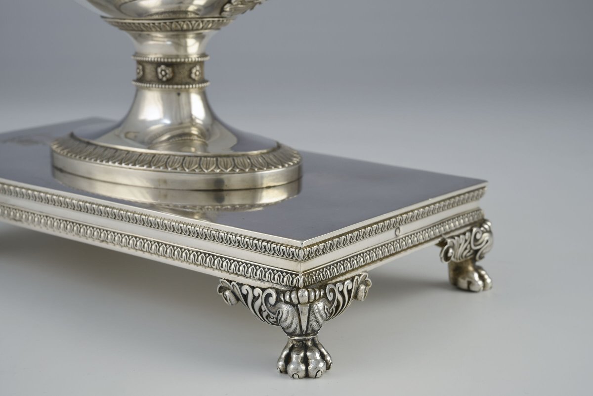 Empire-style Sauceboat Decorated With Swan Figures, Paris, Ca. 1830-photo-6