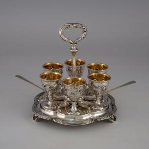 Service à œufs en argent, John Samuel Hunt, Londres, 1852-1853
