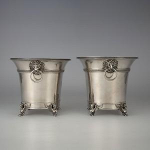 J.B.C. Odiot, Paire de seaux à rafraîchir aux armes de Michel Ney, duc d’Elchingen